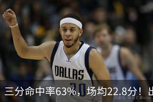 三分命中率63%，场均22.8分！出道一个月打平历史纪录，如今却连季前赛都打不上